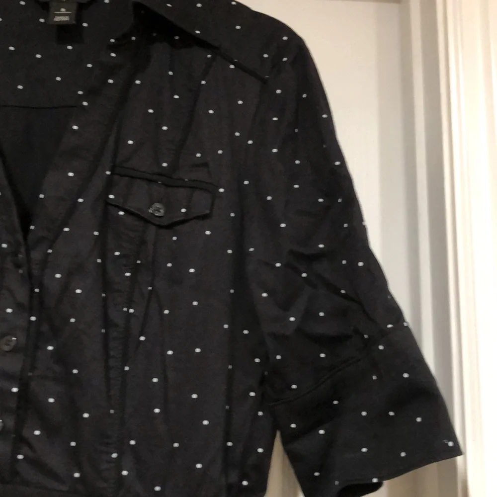 White House Black Market Polka dot Midi Dress - Picture 5 of 14